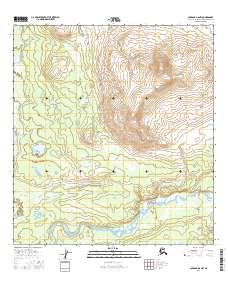 Gulkana D-6 NW 2016 topographic map thumbnail