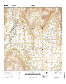 Mount Hayes A-4 SW topographic map thumbnail