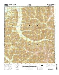 Mount Hayes D-1 NW 2016 topographic map thumbnail