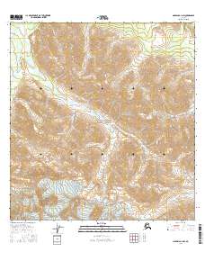 Nabesna A-1 NW 2016 topographic map thumbnail