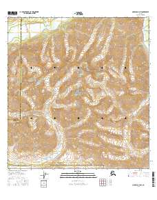 Nabesna A-2 NW 2016 topographic map thumbnail