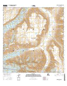Nabesna A-5 SW 2016 topographic map thumbnail