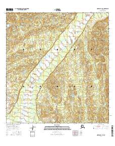 Nabesna B-2 NE 2016 topographic map thumbnail