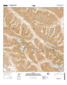 Nabesna B-3 SW 2016 topographic map thumbnail
