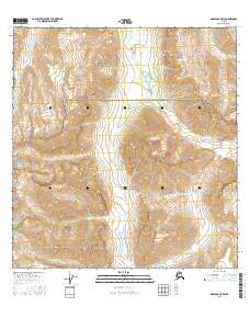 Nabesna B-5 SW 2016 topographic map thumbnail
