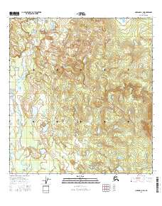 Nabesna D-1 SW 2016 topographic map thumbnail