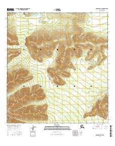 Nabesna D-4 NE 2016 topographic map thumbnail