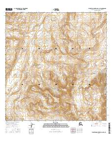 Talkeetna Mountains A-2 NW 2016 topographic map thumbnail