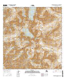 Talkeetna Mountains A-3 NE 2016 topographic map thumbnail