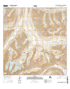 Talkeetna Mountains A-3 NW 2016 topographic map thumbnail
