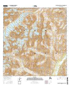 Talkeetna Mountains A-3 SW 2016 topographic map thumbnail