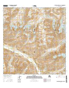 Talkeetna Mountains A-4 NW 2016 topographic map thumbnail