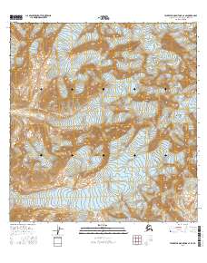 Talkeetna Mountains A-4 SE 2016 topographic map thumbnail