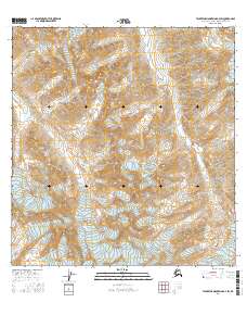 Talkeetna Mountains A-4 SW 2016 topographic map thumbnail