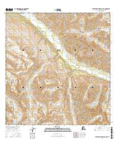 Talkeetna Mountains A-5 NE 2016 topographic map thumbnail