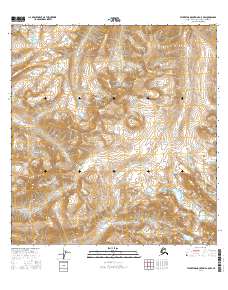 Talkeetna Mountains A-5 NW 2016 topographic map thumbnail