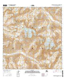 Talkeetna Mountains A-5 SE 2016 topographic map thumbnail