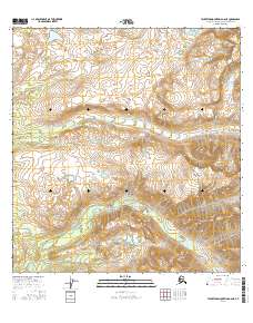 Talkeetna Mountains A-6 NE 2016 topographic map thumbnail