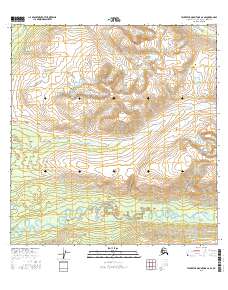 Talkeetna Mountains A-6 SE 2016 topographic map thumbnail