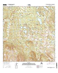 Talkeetna Mountains B-1 NE 2016 topographic map thumbnail