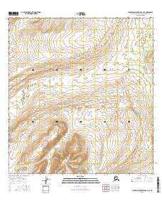 Talkeetna Mountains B-2 NE 2016 topographic map thumbnail