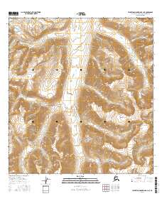 Talkeetna Mountains B-3 NE 2016 topographic map thumbnail