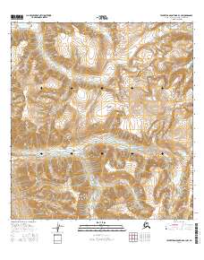 Talkeetna Mountains B-3 NW 2016 topographic map thumbnail