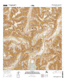 Talkeetna Mountains B-3 SE 2016 topographic map thumbnail