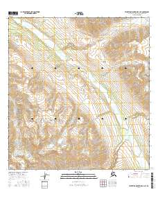 Talkeetna Mountains B-4 NE 2016 topographic map thumbnail
