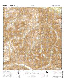 Talkeetna Mountains B-4 NW 2016 topographic map thumbnail