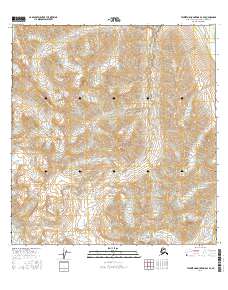 Talkeetna Mountains B-4 SE 2016 topographic map thumbnail