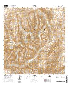 Talkeetna Mountains B-5 NE 2016 topographic map thumbnail