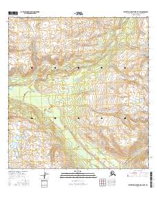 Talkeetna Mountains B-5 NW 2016 topographic map thumbnail