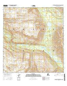Talkeetna Mountains B-5 SW 2016 topographic map thumbnail
