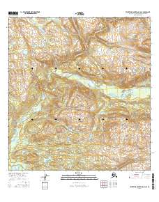 Talkeetna Mountains B-6 NE 2016 topographic map thumbnail