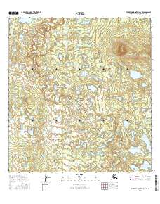 Talkeetna Mountains C-1 SE 2016 topographic map thumbnail