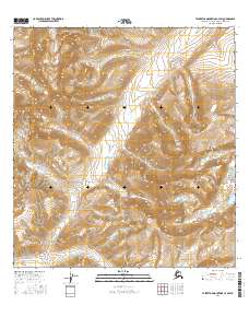 Talkeetna Mountains C-3 SW 2016 topographic map thumbnail