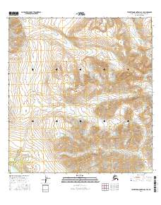 Talkeetna Mountains C-4 SE 2016 topographic map thumbnail