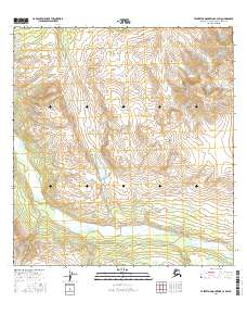 Talkeetna Mountains C-4 SW 2016 topographic map preview