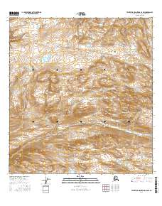Talkeetna Mountains C-5 NW 2016 topographic map thumbnail
