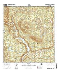 Talkeetna Mountains D-1 NE 2016 topographic map thumbnail