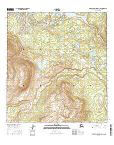 Talkeetna Mountains D-1 NW 2016 topographic map preview