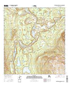 Talkeetna Mountains D-1 SE 2016 topographic map thumbnail
