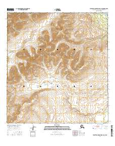 Talkeetna Mountains D-2 NE 2016 topographic map thumbnail