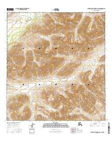 Talkeetna Mountains D-2 NW 2016 topographic map thumbnail