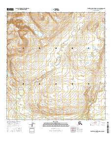 Talkeetna Mountains D-3 NW 2016 topographic map thumbnail