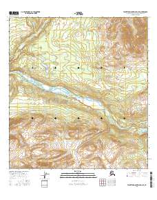 Talkeetna Mountains D-3 SE 2016 topographic map thumbnail