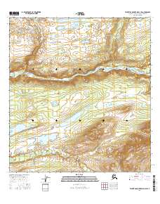 Talkeetna Mountains D-3 SW 2016 topographic map thumbnail