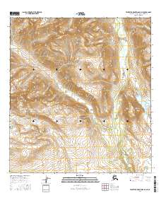 Talkeetna Mountains D-4 NE 2016 topographic map thumbnail