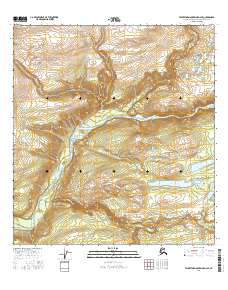Talkeetna Mountains D-4 SE 2016 topographic map thumbnail